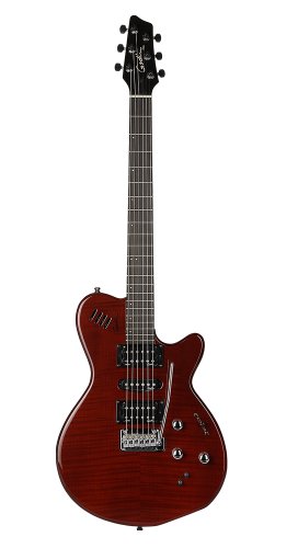 Godin XTSA Solid Body 3-Voice Electric Guitar (Dark Trans Red)
