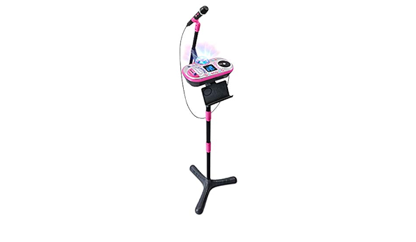vtech kidi star karaoke system 2 mics with mic stand & ac adapter