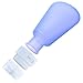ZOPPEN TSA Approved Travel Bottles 3 Oz x 3, Leak Proof BPA Free Refillable Carry On Containers w/Shampoo Label, Blue/White/Red