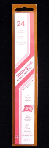 Showgard Strip Style Clear Stamp Mounts Size 24