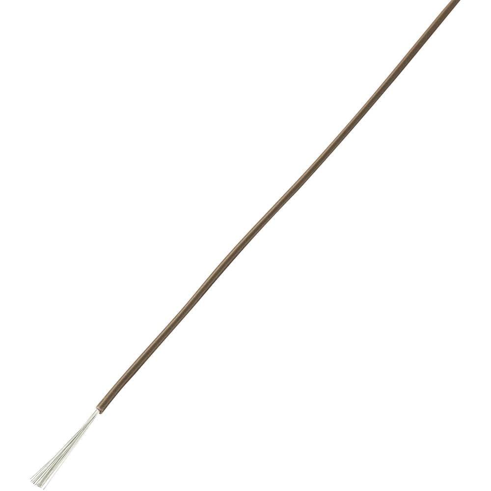 TRU COMPONENTS 1567216 Wiring wire LiY 1 x 0.50 mm² brown 25 m