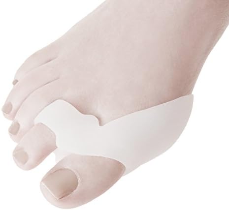 DJMed Gel Bunion Protector Toe Spacer Separator Covers - Impact &amp; Friction Protection Foot Care – 2 Pairs, 4 Pads
