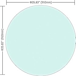 LFVFFA 36" Round Tempered Glass Table top; DIY