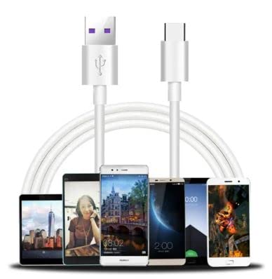 Mr. Gadget's Solutions® 1m USB Type C Cable | 5A USB 3.1 to Type C | Super-fast Charging Data Cable | Compatible with Huawei, Xiaomi, Galaxy S10 / S9 / S8 / Note 8, LG V20 / G5 / G6 and More