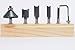 MLCS 6077 Woodworking 1/4-Inch shank Carbide-tipped Router Bit Set, 15-Piece