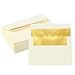 Best Paper Greetings Invitation Envelopes - 4.25 x 6.25 In, A6, Ivory, 50 Pack - Gold Lined, Peel & Seal Closure, Mail Envelopes for Weddings & Birthdays