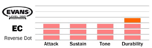 Evans EC Reverse Dot Snare Drum Head, 14 Inch