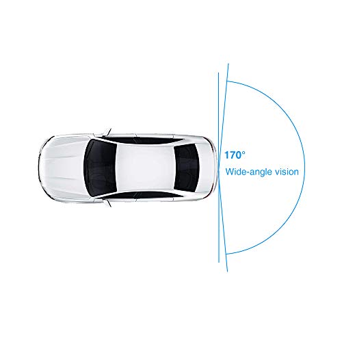 LANMODO Car Night Vision Front and Rear Dual Camera,Waterproof 8.2" HD