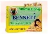Bennett Vitamin E Soap , Natural Extracts , 130g. From thailand by Bennett