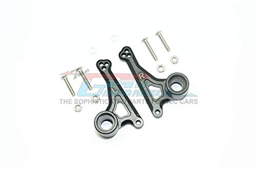 GPM Traxxas E-Revo 2.0 VXL Brushless (86086-4) Upgrade Parts Aluminum Front Rocker Arm Set - 1Pr Set Black