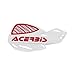 White/Red Acerbis Uniko Vented Handguards - 207267-1030