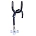 Amarine Made Sure Grip Steel 20 Degree Angle Rod Holder with Mounting Base, Metric M10x1.5 Thread Coated Steel Rod-PVC Dipped Fishing Pole Holders for Boat (1Pcs)