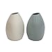 Amazon Brand – Rivet Modern Stoneware Vases, 2-Piece Set, 5.2