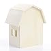 Set of 2 Unfinished Wood Assembled Country Barn Perfect for Crafters, Creators, and Decorators