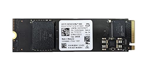 OEM Western Digital PC SN740 256GB M.2 PCI-e GEN 4X4 NVME SSD Internal Solid State Drive 80mm 2280 Form Factor M Key