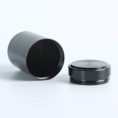 Set of 3 mini tea cans with Airtight lid home kitchen, Canisters for Tea Coffee Sugar Storage Loose Leaf Tea Tin Containers storage(black 5)