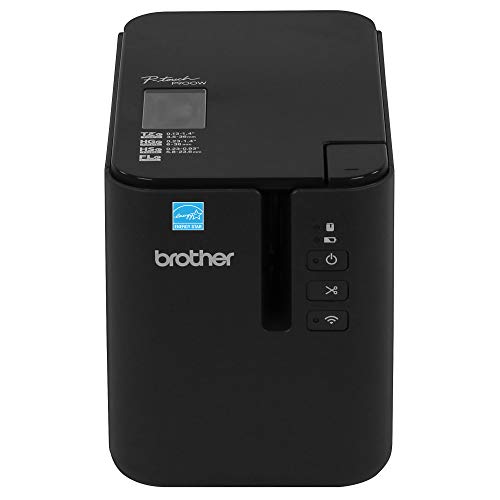 Brother P-Touch PT-P950NW Industrial Network Laminate Label Printer, Up to 36 mm Labels, Standard USB 2.0 and Serial, Ethernet, Built-in Wi-Fi®, Optional Bluetooth®,Black