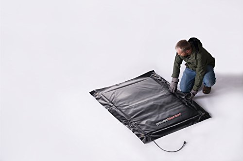 Powerblanket EH0304 High Watt Density Ground Thawing Blanket - Epoxy Curing Blanket - 3' x 4' Heated Dimensions, 4' x 5' Finished Dimensions