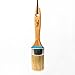 Round Chalk Paint and Wax Professional Brush for Furniture, Cabinets Dressers, Wood handle leather rope pure Natural Bristles