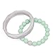 Goobie Baby Geometric Teething Bracelet for Mom to Wear & Baby to Chew, 100% Safe Silicone - 2 Pack (Marble/Mint)