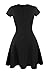 Heloise Women's A-Line Short Sleeve V-Neck Pleated Little Cocktail Party Dress