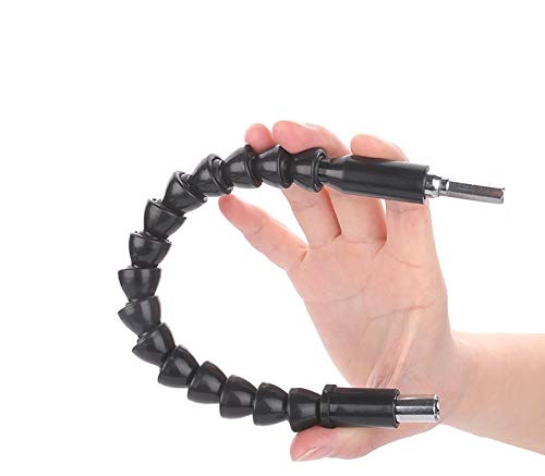 Maexus Flexible Drill Bit Extension - Magnetic Hex Soft Shaft, Flexible Screwdriver Extension for Connect Drive Shaft Tip Drill Bit Kit Adaptor (2 Pcs)