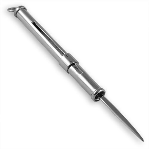 New Sterling Silver Toothpick/Tooth Pick Slide Action Boxed