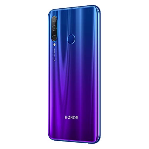 HONOR 20 Lite Dual-SIM 128GB Factory Unlocked (GSM Only, No CDMA) 4G/LTE Smartphone International Version (Phantom Blue)