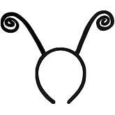 Butterfly Antenna Headband for Women,Black Ladybug Ears Antenna Headband Butterfly Wings Costume for Halloween Costume Accessories Party Supplies