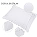Kyapoo Toddler Pillow 13x18 with Pillowcase,100% Soft Cotton Pillow Cover, Comfortable Sleep for Toddlers, Children and Travel(Soft White)