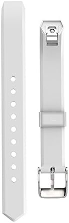 PeiModo Fitness Tracker Small Replacement Bands with Buckle for Fitbit Alta Accessories (white)