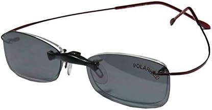 New &amp; Season &amp; Genuine - Brand: Elite Eyewear Style/model: 258 Gender: Mens/Womens Vision Care Fashion Accessory Designer Rimless Sunglass Lens Clip-Ons Eyeglasses/Spectacles (44-19-140, Burgundy)