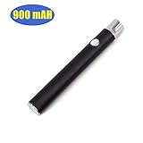 TriRanger oil Pen Battery Variable Voltage - Double Capacity 900 mAh (Black)