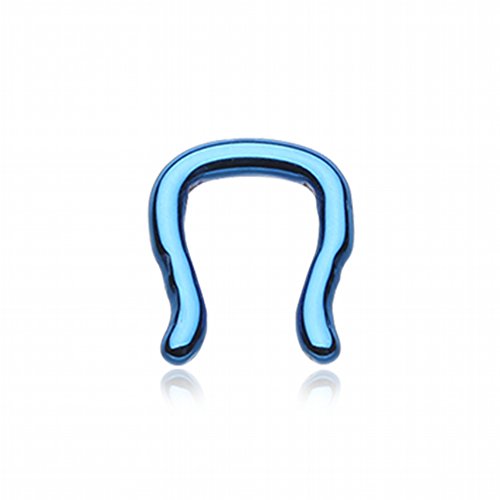 Blue Septum Ring 14g