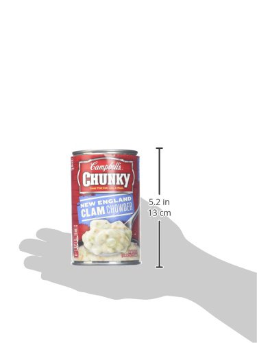CAMPBELL’S CHUNKY NEW ENGLAND CLAM CHOWDER, EASY OPEN, 18.8 OZ