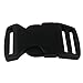 Paracord Planet Brand Contoured Side Release Black Buckle – Multiple Size and Quantity (1 Inch, 10 Pack)