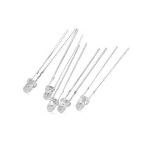 100Pcs New 3mm 2 Pins Super Bright LED Light Round Lamp Bulbs Mixed Five Colors