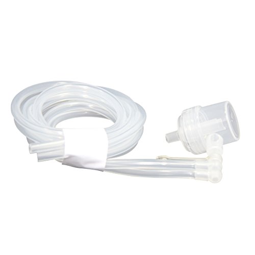 Bellema Melon Double Electric Breast Pump Replacement Parts: 2 Tubings, Double-Connector, Double-Connector Cap, and Collector. FDA Approved, BPA Free