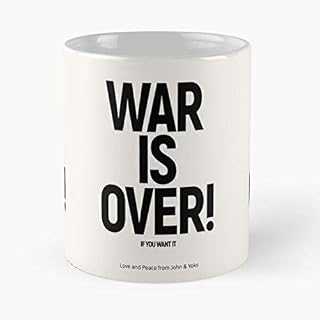 Want You ONO Yoko and Beatles If Lennon Counter Culture Love War John Over is It Cadeau Tasse à café 11 oz - Les Beatles, Paul McCartney, John Lennon, RIngo Starr, George Harrison