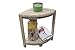 CoastalVogue Teak Corner 2-Tier Snazzy Corner Waterproof Teak Wood Shower Bench Stool Seat Chair For Inside Shower Storage Shelf Provides Safety, and Storage For Bathroom Accessories White