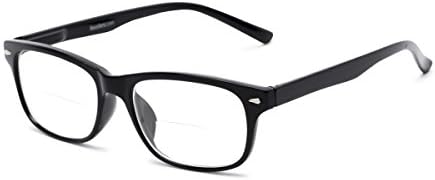 Readers.com | The Williamsburg Bifocal Retro Square Stylish Men's & Women's Full Frame Reading Glasses