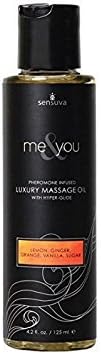 New - Me &amp;Amp; You Massage Oil Sugar And Citrus 4.2Oz Sensuva