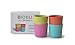 Biobu [by Ekobo] 8 oz Bambino Cup Set in Gift Box, Lagoon/Mandarin/Rose/Lime