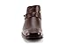 Jazame Men's Dress Boots Casual Ankle High Short Square Toe Boot for Men with Belt Buckle Design Botines para Hombre de Vestir, Chocolate, Size 11