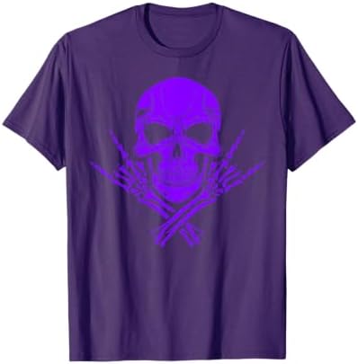 Amazon.com: Purple Skull - 1980's Punk Rock Misfit T-Shirt