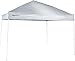 Amazon Basics 10' x 10' Pop-Up Canopy Tent, White, Cathedral-Style Roof, 96 sq ft Shade, 99% UV Protection