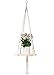 Mkono 2Pack Macrame Shelf Hanging Planter Plant Hanger Home Decor 45 Inches, Square