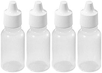 Mccppy 12PCS Clear Plastic Empty Refillable Dropper Bottle Essential Oil Container with Screw Lid Travel Portable Eye Liquid Container (1.67oz)