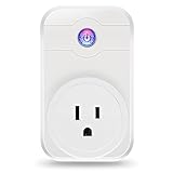 Smart Plug, ELEGIANT 2.4ghz Wifi Smart Plug work with Alexa Wireless Remote Control Timer Turn On/Off Electrics for Household Appliances by Cellphone iPhone IOS/Android App Anywhere Anytime