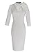 VfEmage Women's Celebrity Vintage Bowknot Party Cocktail Stretch Bodycon Dress 469 WHT 12